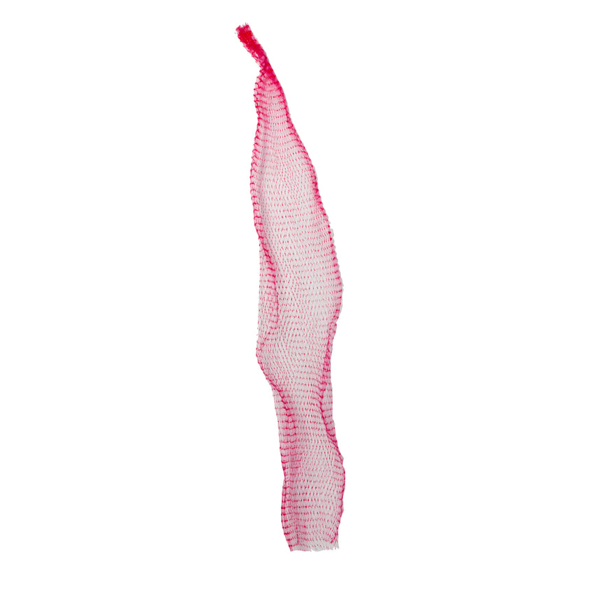 PLASTIC MESH BAG RED 24"