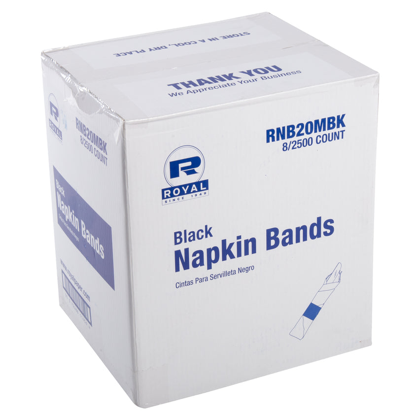 PAPER NAPKIN BAND BLACK, Closed Case