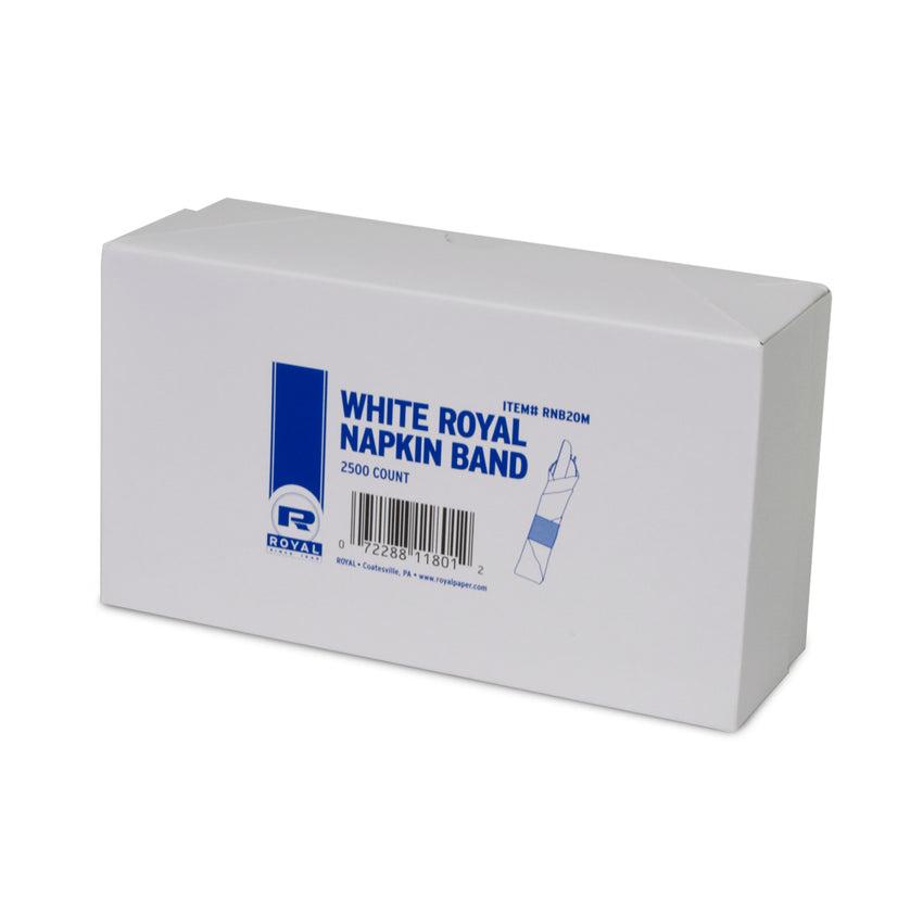 PAPER NAPKIN BAND WHITE, Closed Inner Box