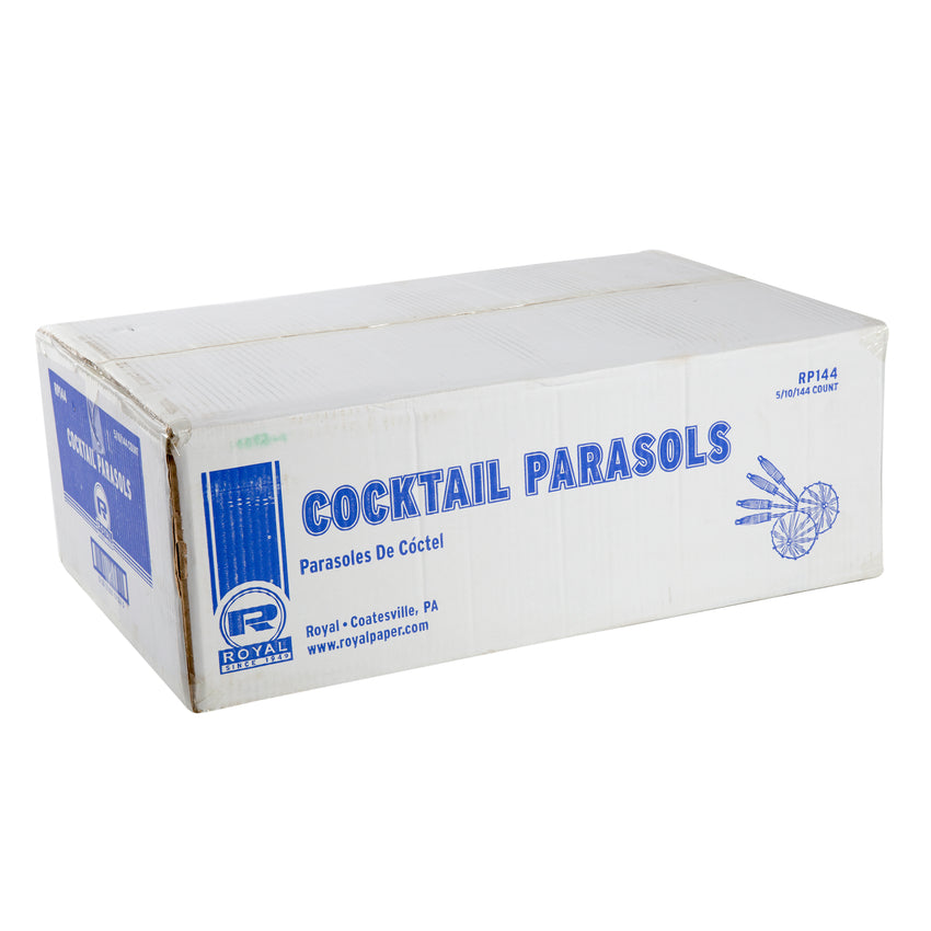 COCKTAIL PARASOLS ASSORTED COLORS, Closed Case