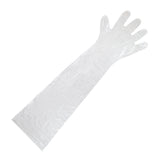 SHOULDER LENGTH GLOVES CLEAR POLYETHYLENE, 35" LONG