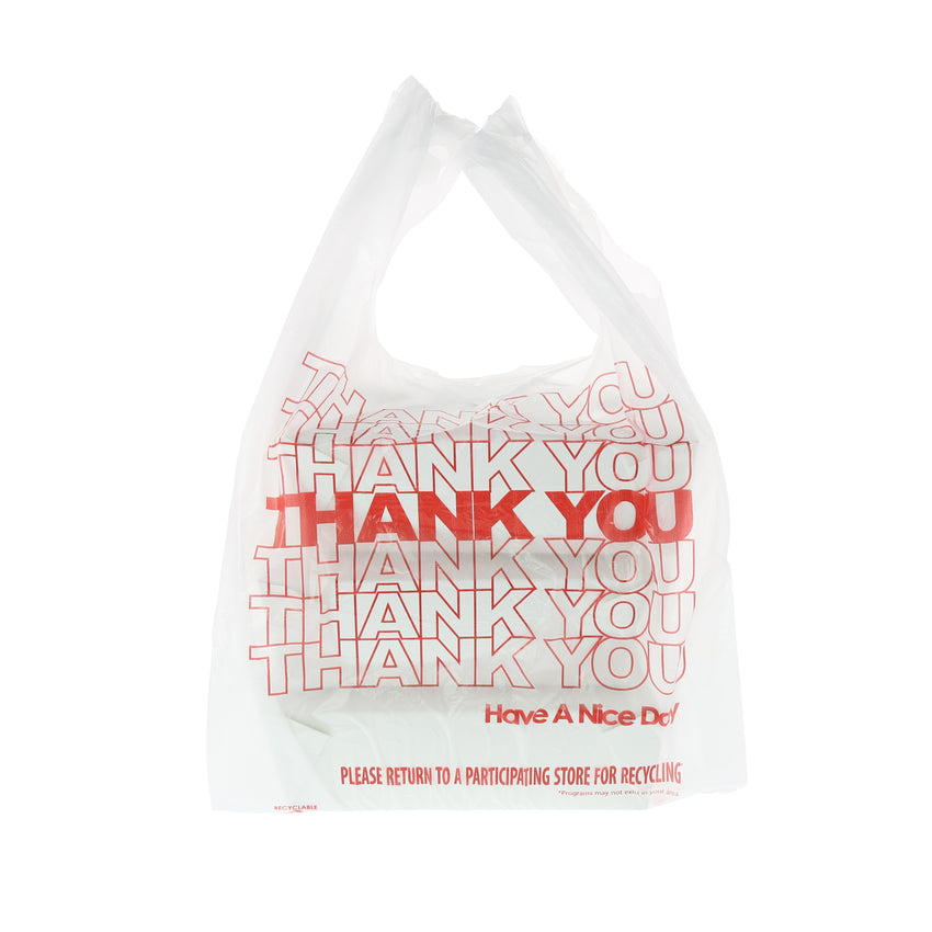 THANK YOU BAG 1/6, 11.5" X 6.5" X 20" 11 MIC, Opened Bag View