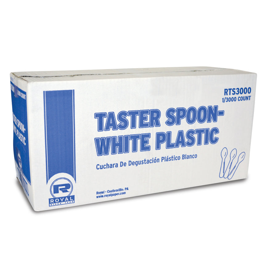 WHITE PLASTIC TASTER SPOON, Closed Case