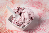 WHITE PLASTIC TASTER SPOON, Spoon In Bowl Of Ice Cream