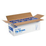 SIP STRAW 7.5" BLACK, Opened Case