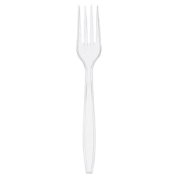 Clear Polystyrene Fork, Heavy Weight