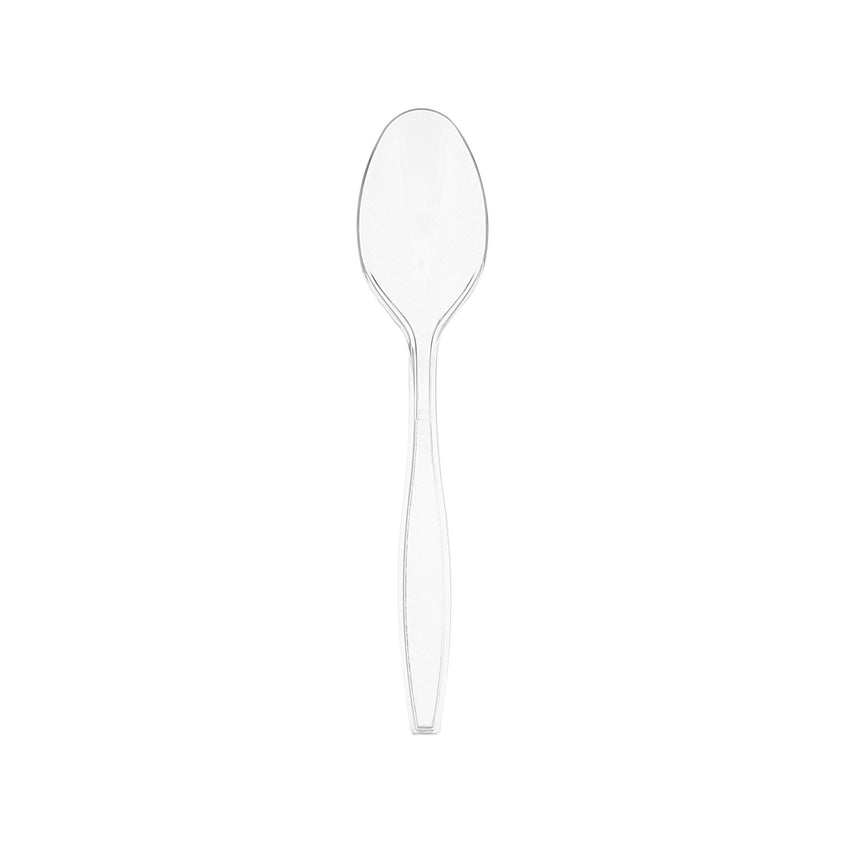 Clear Polystyrene Teaspoon, Heavy Weight