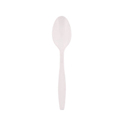 White Polystyrene Teaspoon, Heavy Weight