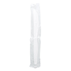 White Polystyrene Knife, Medium Heavy Weight, Individually Wrapped