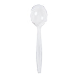 Clear Polystyrene Soup Spoon, Heavy Weight