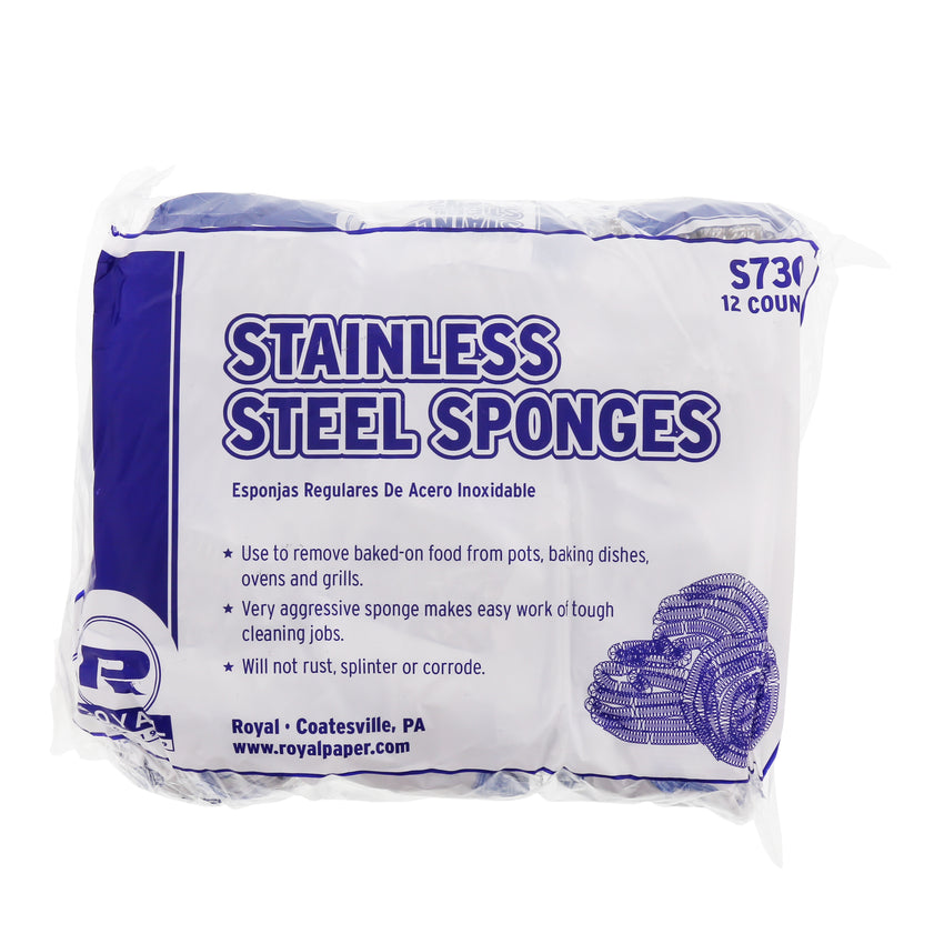 REGULAR STAINLESS STEEL SPONGE, Plastic Wrapped Inner Package