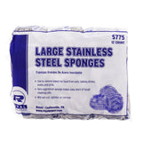 LARGE STAINLESS STEEL SPONGE, Plastic Wrapped Inner Package