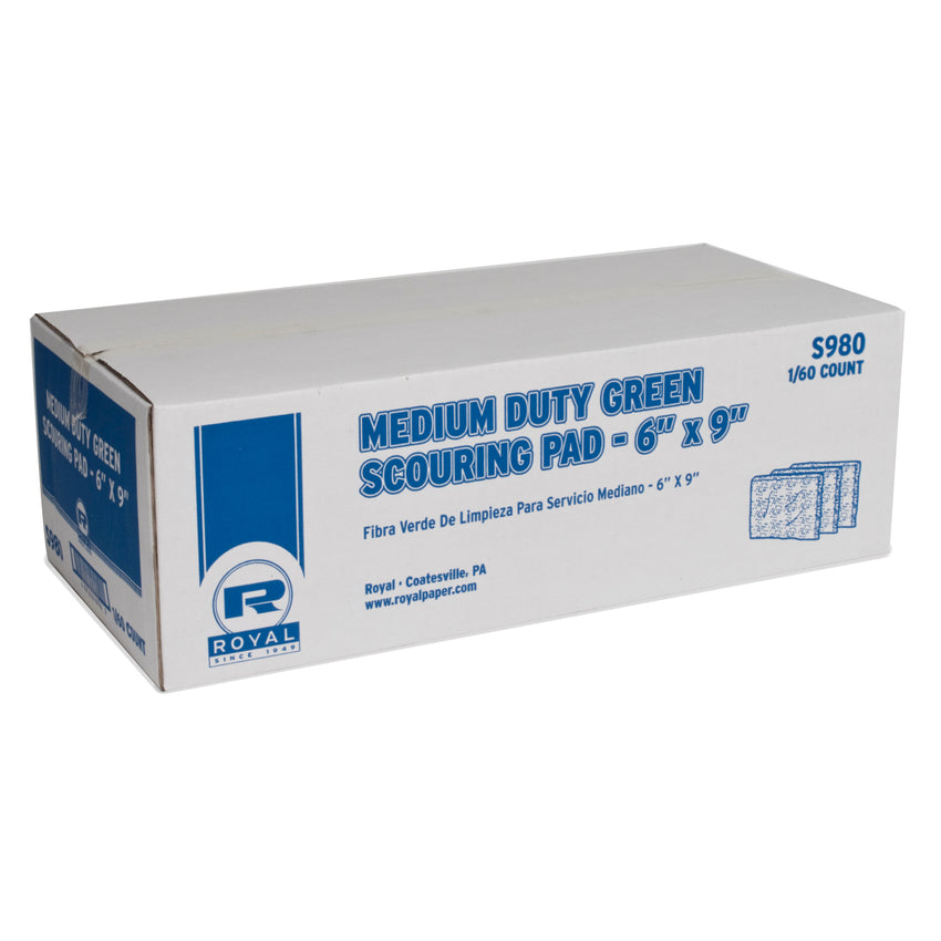 MedIUM DUTY GREEN SCOURING PAD, Closed Case