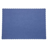 BLUE PLACEMAT 13.5" X 9.5" SCALLOPED