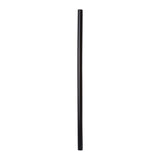 7.75" Giant Black Straw, Paper Wrapped, View Of Unwrapped Straw