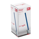 10.25" Giant Straw, Blue, Paper Wrapped, Inner Package