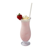 10.25" GIANT PAPER WRAPPED WHITE PAPER STRAW, Straw in Milkshake