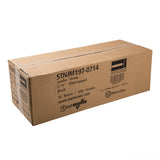 7.75" Jumbo Black Straw, Unwrapped, Closed Case