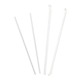 10.25" Jumbo Straw, Clear, Paper Wrapped, Two Unwrapped Straws and Two Wrapped Straws