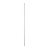 10.25" Jumbo Straw, White With Red Stripe, Paper Wrapped, View of Unwrapped Straw