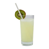 WHITE 7.75" JUMBO PAPER WRAPPED PAPER STRAW, Straw in Drink