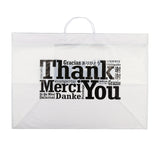 RIGID HANDLED MULTILINGUAL SHOPPING BAG 22" X 14" X 15" 