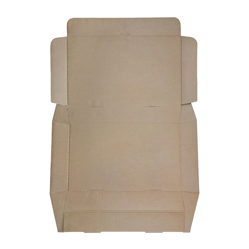 White Full Pan Corrugated Catering Box, laying flat