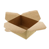 Kraft Folded Takeout Box, 4-3/8" x 3-1/2" x 2-1/2", Top View