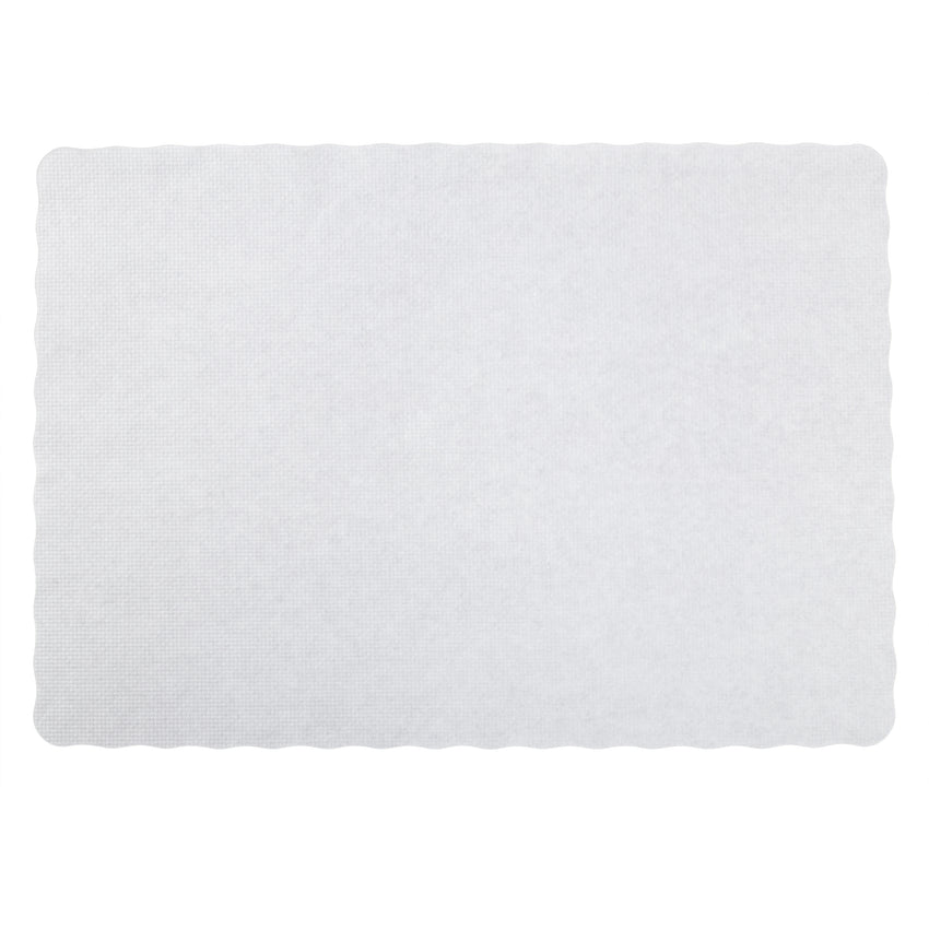 EMBOSSED PLACEMAT STIRLING WHITE 9.5" X 13.5"