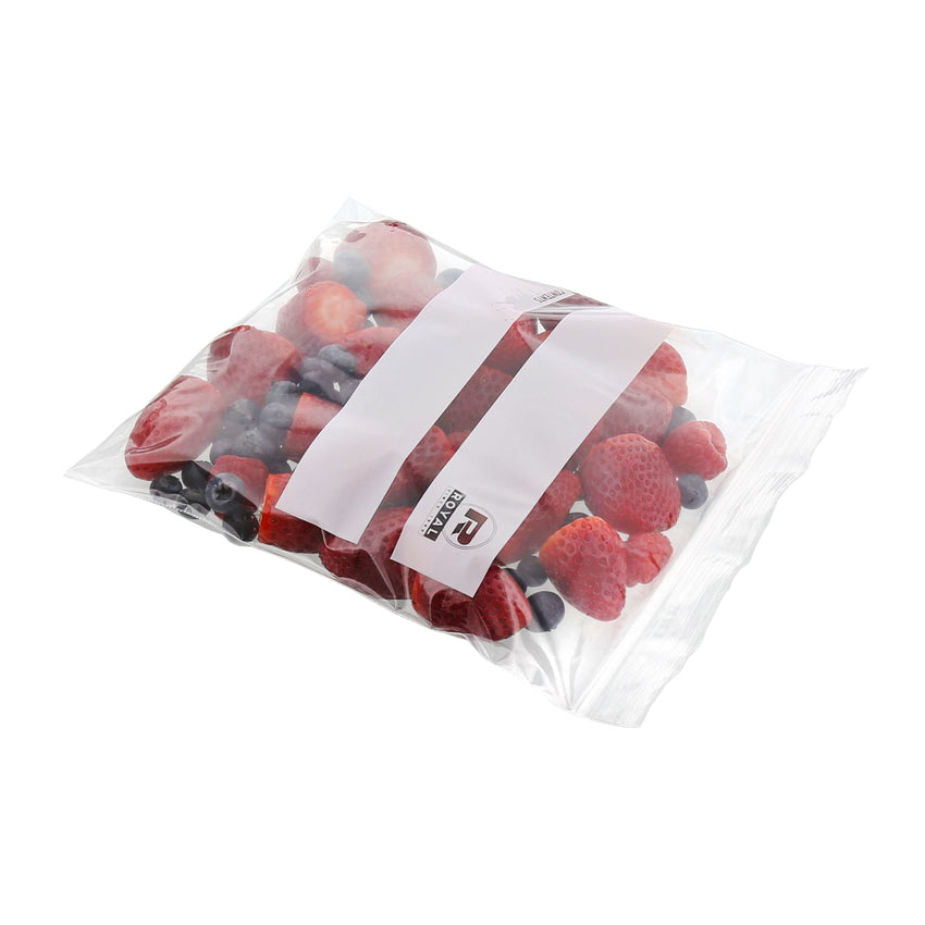 QUART DOUBLE ZIPPER BAG 7" X 8", Bag With Food Content